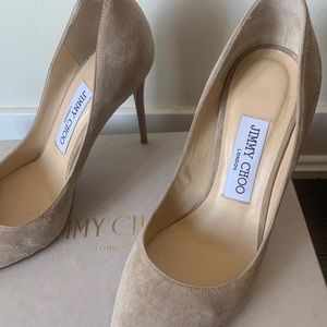 Jimmy Choo Suede Nude Pumps EU 36.5